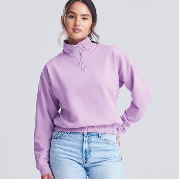 Women's cropped ¼-zip sweat Thumbnail