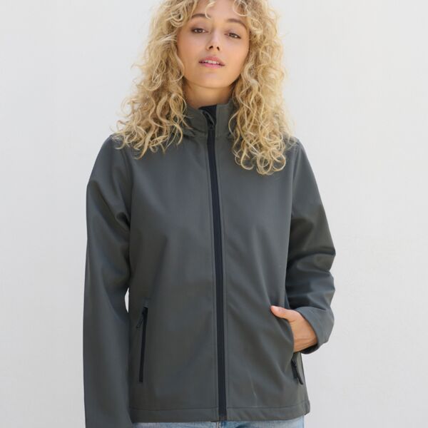 SOL'S Ladies Race Hooded Soft Shell Jacket Thumbnail
