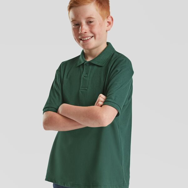 Fruit of the Loom Kids Poly/Cotton Piqué Polo Shirt Thumbnail